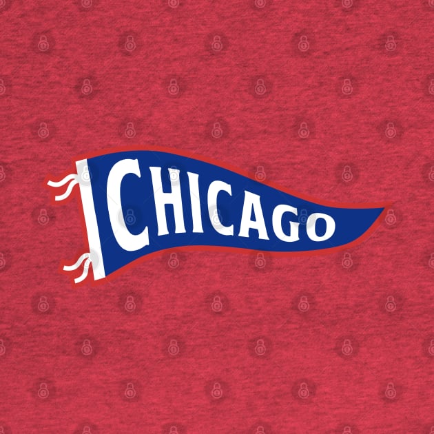 Chicago Pennant - Red by KFig21